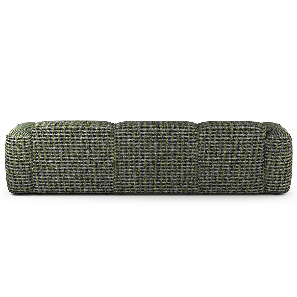 3-SITZER ECKSOFA mit Longchair - Schwarz/Grün, Kunststoff/Textil (284/173cm) - home24