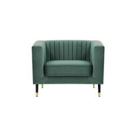SESSEL Slender-Velluto 12 - Blau, Holz/Textil (99/71/83cm) - SLF24