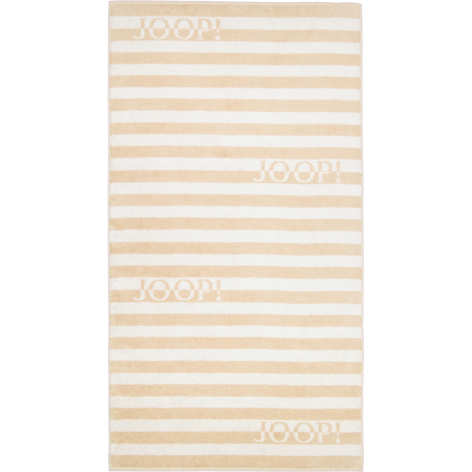 DUSCHTUCH SPLIT STRIPES 1713 NATUR - 36 - Beige, Textil (80/150cm) - Joop!
