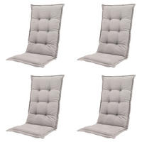 GARTENSTUHLKISSEN Naples 123/50 cm 4er-Set - Taupe, Textil (50/7/123cm) - Madison