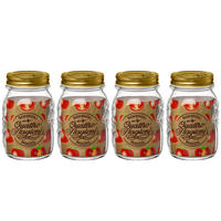 WECK-GLAS Weckpot Quattro Stagioni - ø 9 cm / 500 ml - 4 Stück - Transparent, Glas (2/14/9cm) - Bormioli Rocco