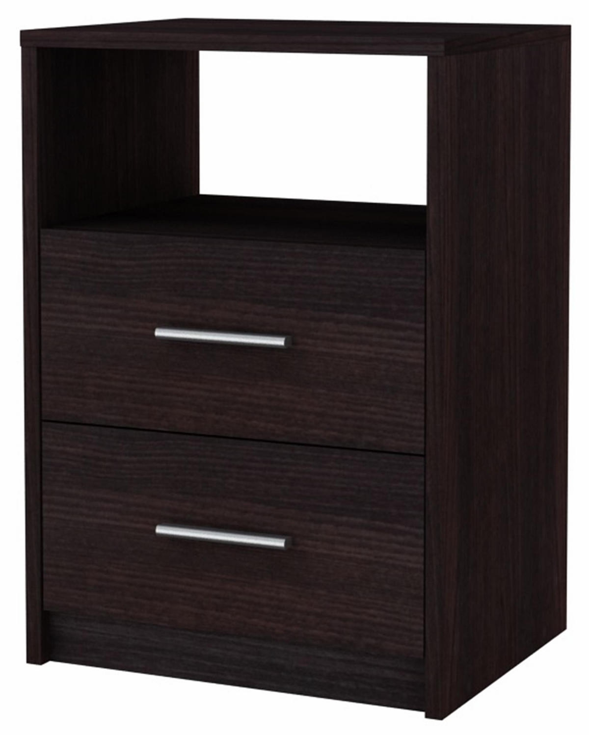 NACHTTISCH 2SO Wenge 40/35/58,5 cm klassische Optik - Wengefarben, Holzwerkstoff (40/58.5/35cm) - Matkam Möbel