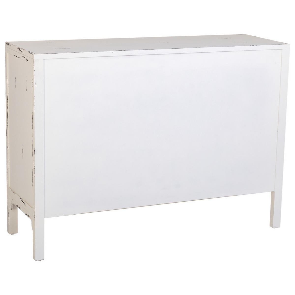 SIDEBOARD aus Holz mit 4 Türen 120x40x86 cm - Weiß, Holz (120/86/40cm) - Wanderlust