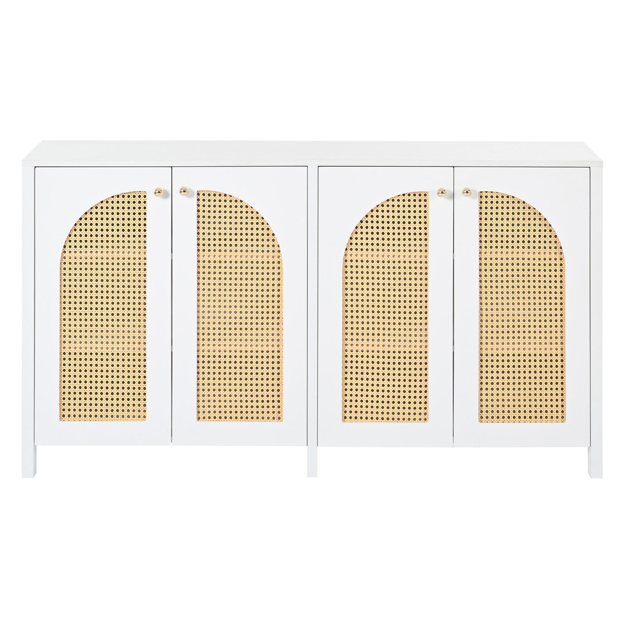 SIDEBOARD Weiß 145/80/40 cm - Weiß, Holzwerkstoff (80/40/145cm) - Urban Meuble
