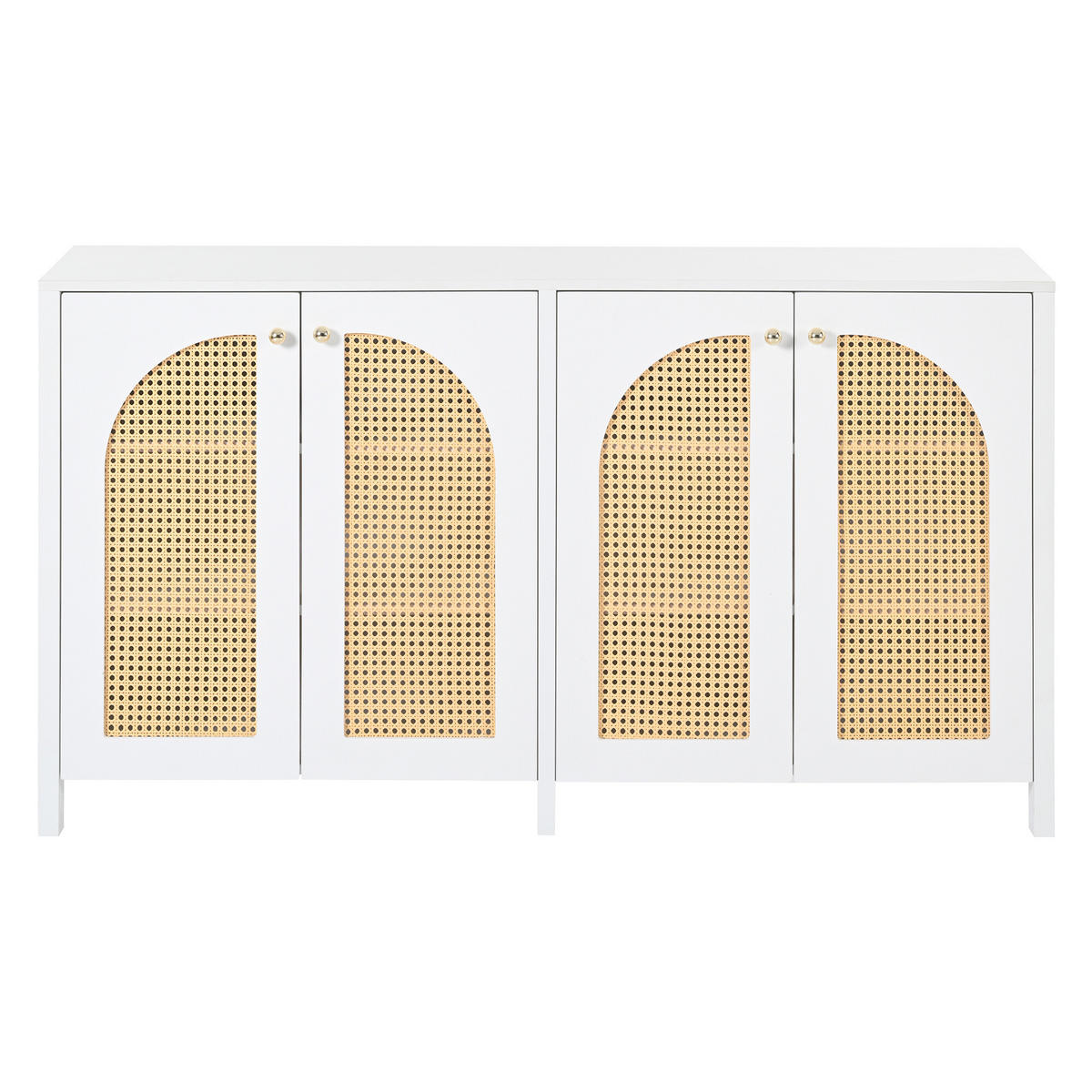 SIDEBOARD Weiß 145/80/40 cm - Weiß, Holzwerkstoff (80/40/145cm) - Urban Meuble