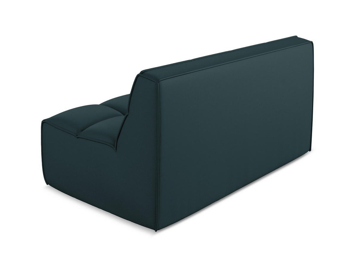 2-SITZER-SOFA Kunstleder Blau - Blau/Petrol, Leder/Kunststoff (160/75/93cm) - Makamii