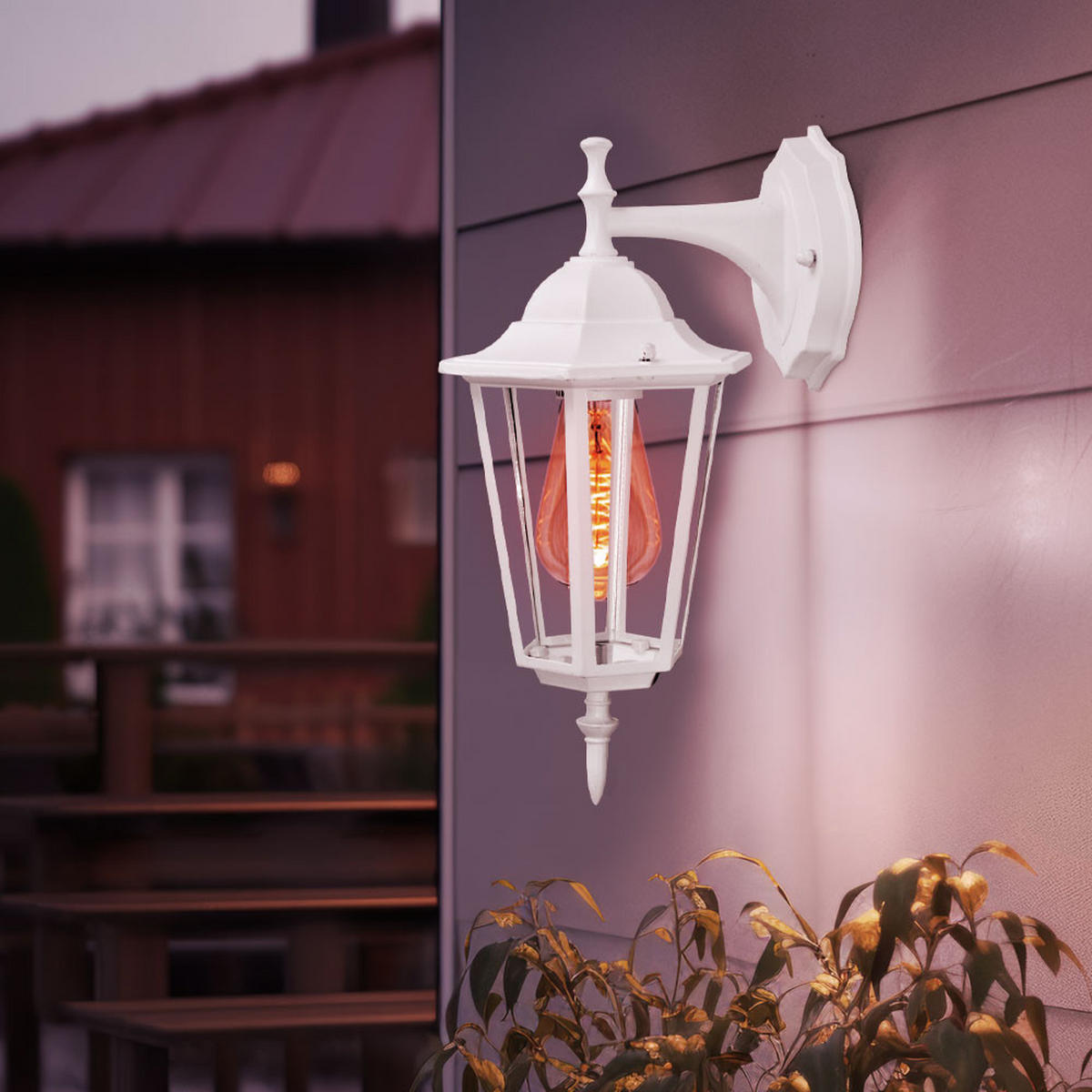 LED WANDLEUCHTE Alu Glas Weiß 2er Set - Weiß, Glas (20.8/17/36cm)