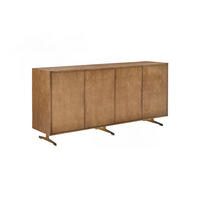 SIDEBOARD GALA Gold Holz - Goldfarben, Holz/Metall (180/85/40cm) - KAWOLA