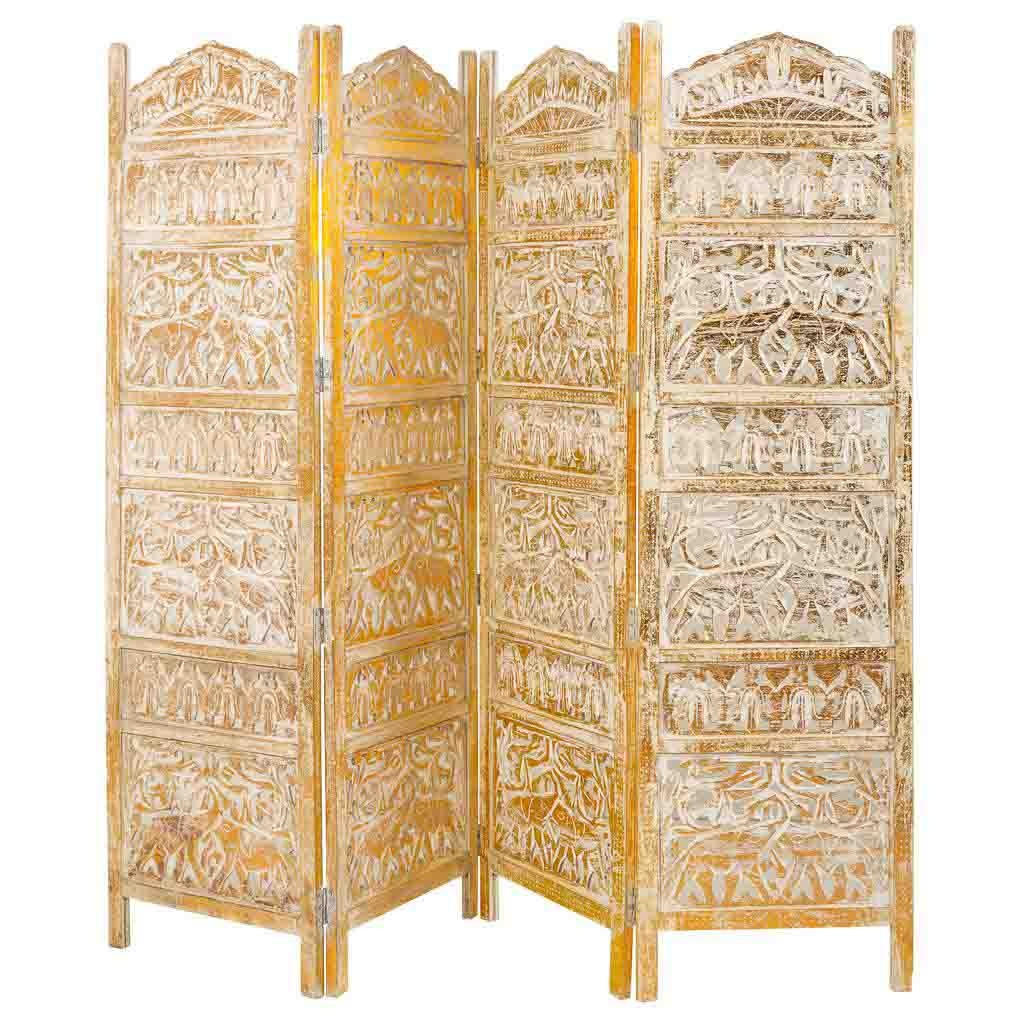 Wanderlust Paravent Beige 200x180x2.5 cm