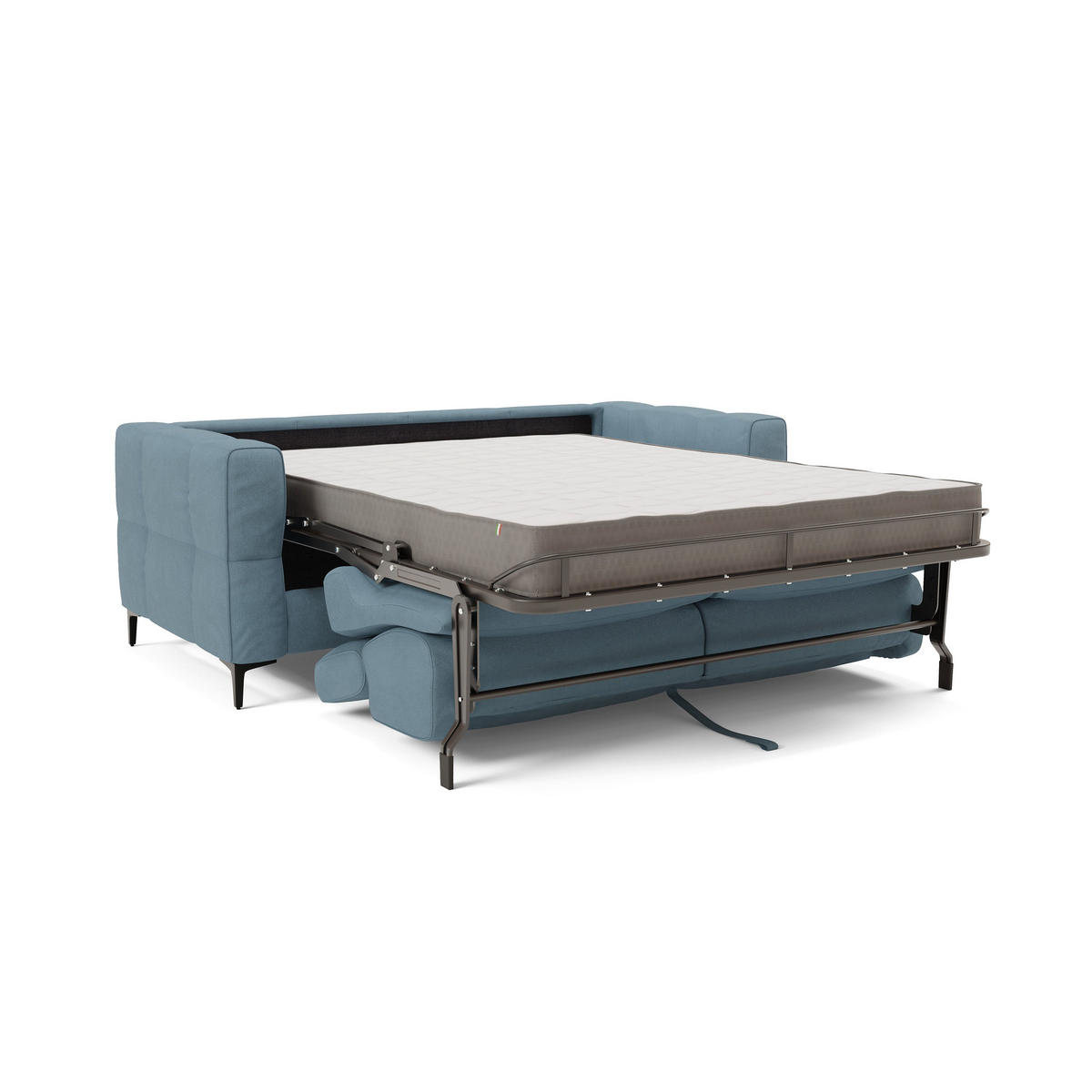 SCHLAFSOFA Gardenia - Pastellblau, Metall (178/88/94cm) - Divani.store