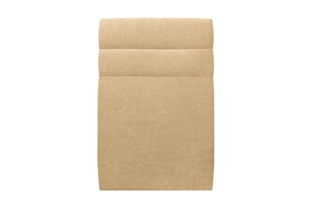 KOPFTEIL Modell Linien – Gelber Stoff 90 cm - Gelb/Beige, Holz (90/120/10cm) - Sommeil de Plomb