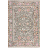 TEPPICH waschbar Floral Muster, Orientalisch, Wohnzimmer schmutzabweisend Multicolor-Rosa Rechteckig 115x170 - Rosa, Textil (115/170cm) - KADIMA DESIGN
