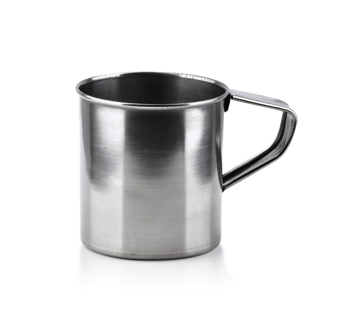 BECHER Basic Kitchen Silber 14/14/10 cm Keramik - Silberfarben, Keramik (0.7L) - Mondex