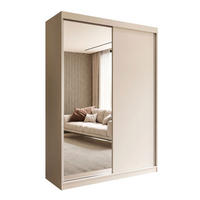 KLEIDERSCHRANK CAMARO II Kaschmir mit Spiegel 150 cm - Kaschmir, Holzwerkstoff (150/215/59cm) - Lookway