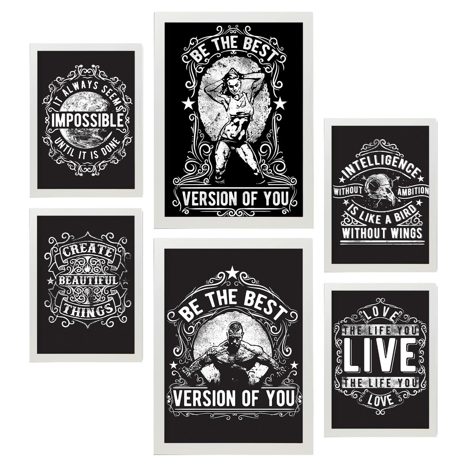 POSTER Mumbai Nordischen Stil A3 Rahmenlos - Klar, Papier (29.7/5cm) - Nacnic