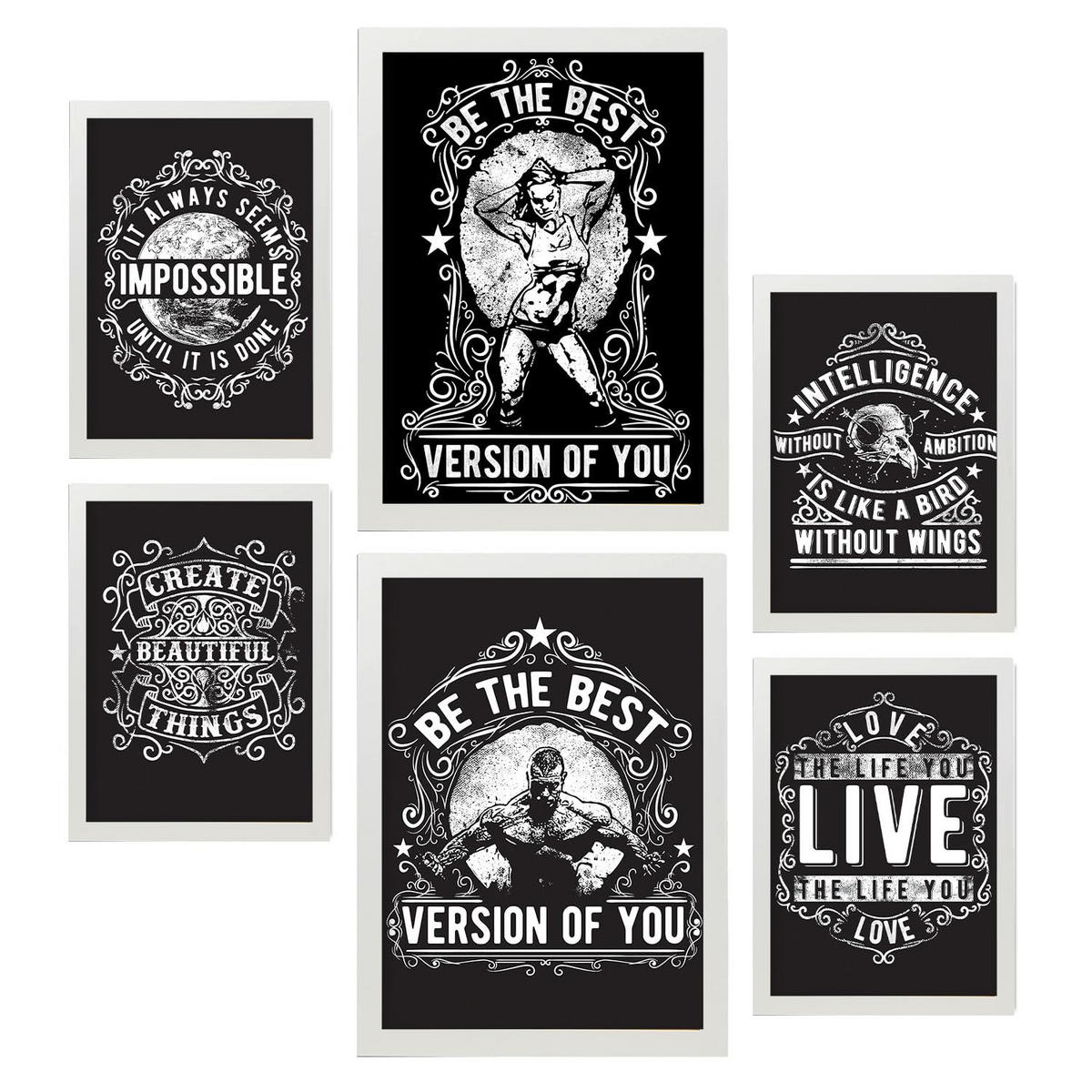 POSTER Mumbai Nordischen Stil A3 Rahmenlos - Klar, Papier (29.7/5cm) - Nacnic