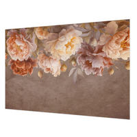 FOTOTAPETE 152x104 cm - Florale Eleganz - Pink, Textil (152/104cm) - Wallfluent