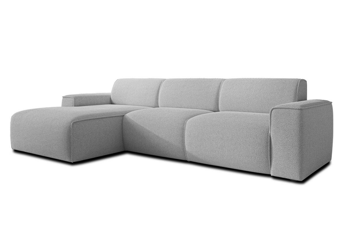 ECKSOFA L Form Didim mini Ivory 310/165/78 cm – stilvolle kleine Eckcouch L - Greige/Champagner, Kunststoff/Textil (165/310cm) - AX Living