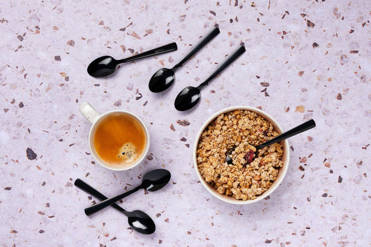 LÖFFEL 6er-Set Telmo - Schwarz - Schwarz, Metall - Björn