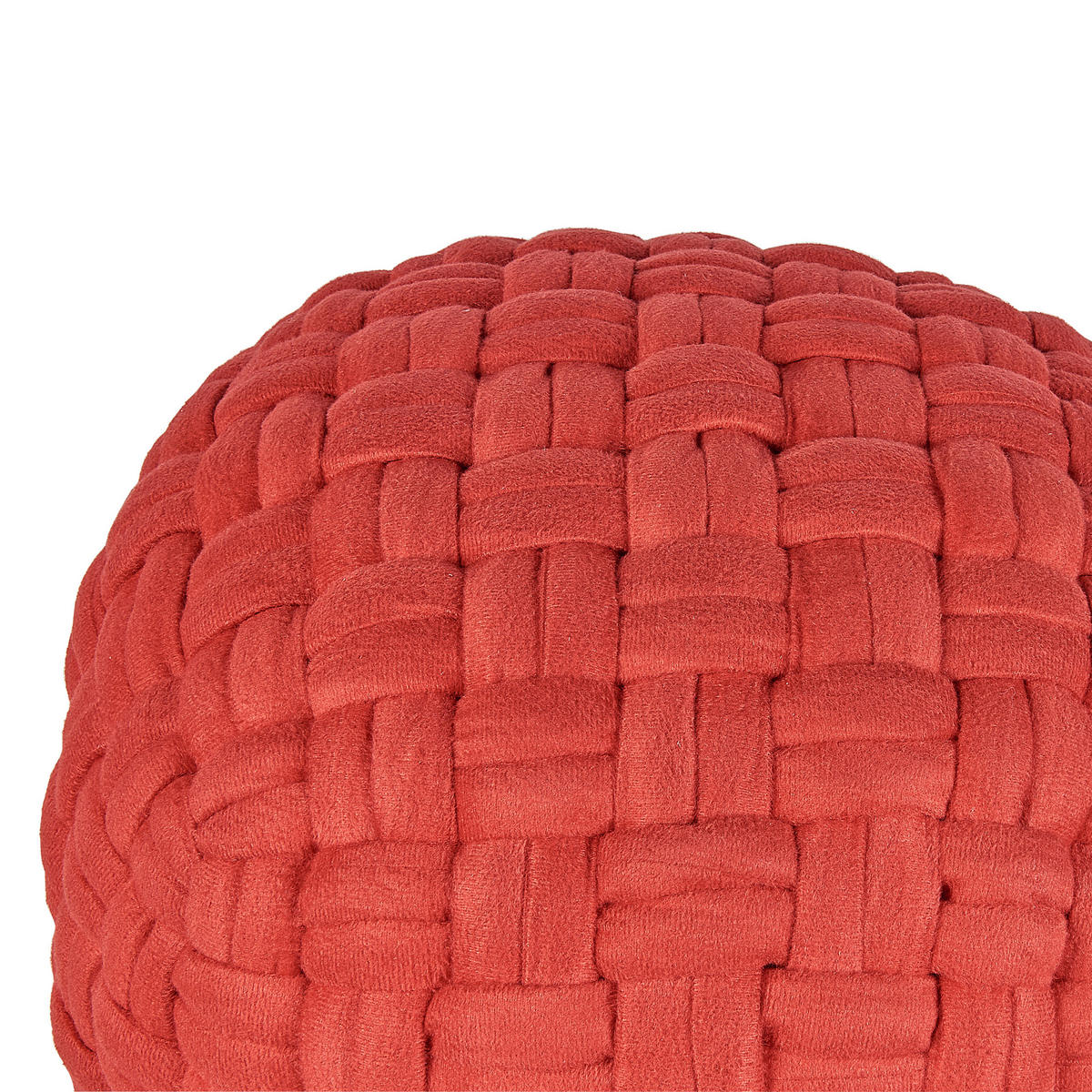 POUF Hopa 45/45/35 cm - Rot, Textil (45/35/45cm) - Beliani