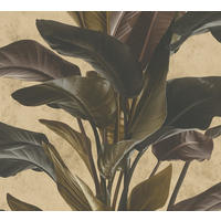 VLIESTAPETE 53/1005 cm - Braun/Grün, Kunststoff/Textil (53/1cm) - KUNSTLOFT