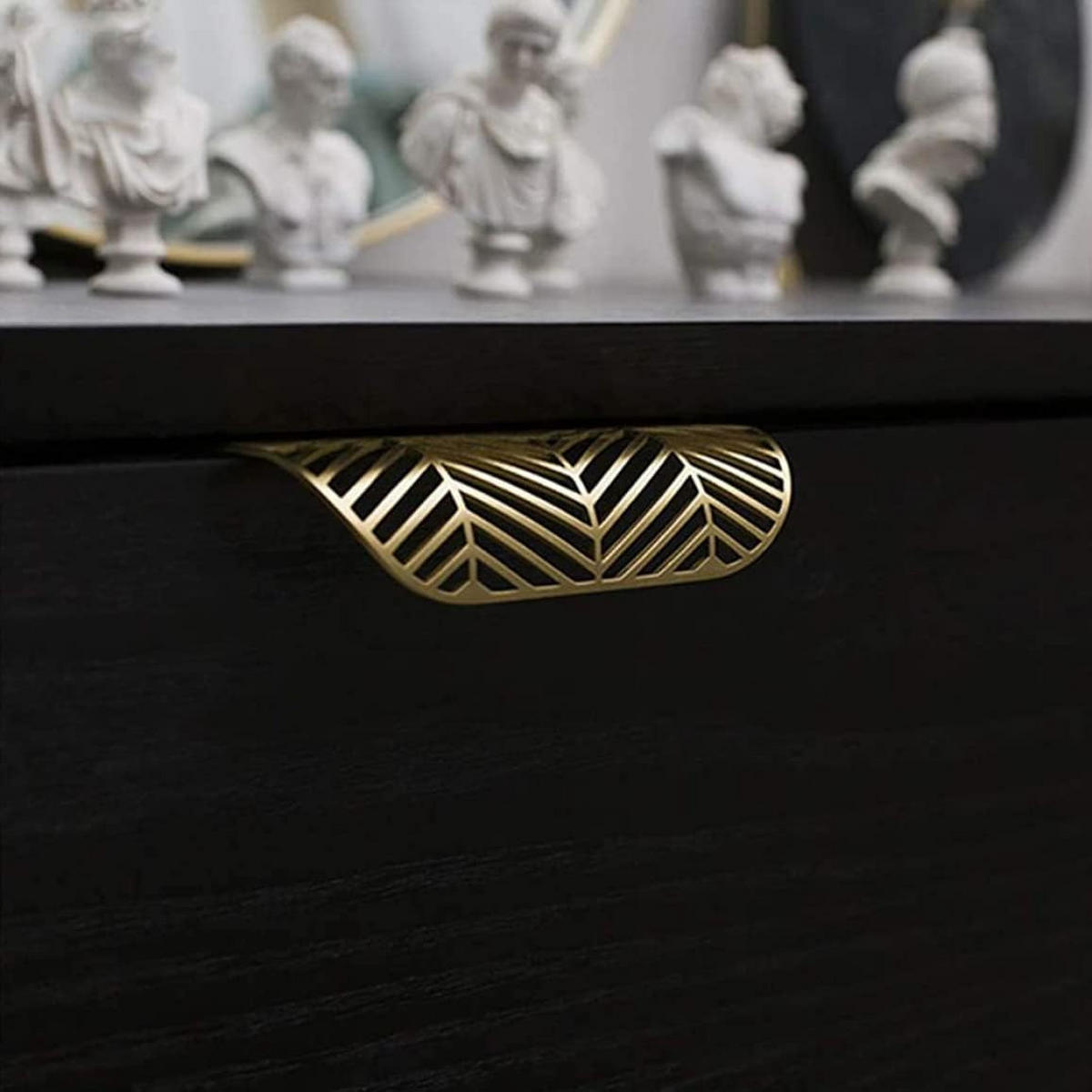 MÖBELGRIFF Gold Blattform 1er-Set - Goldfarben, Metall (4/2.2/11.7cm)