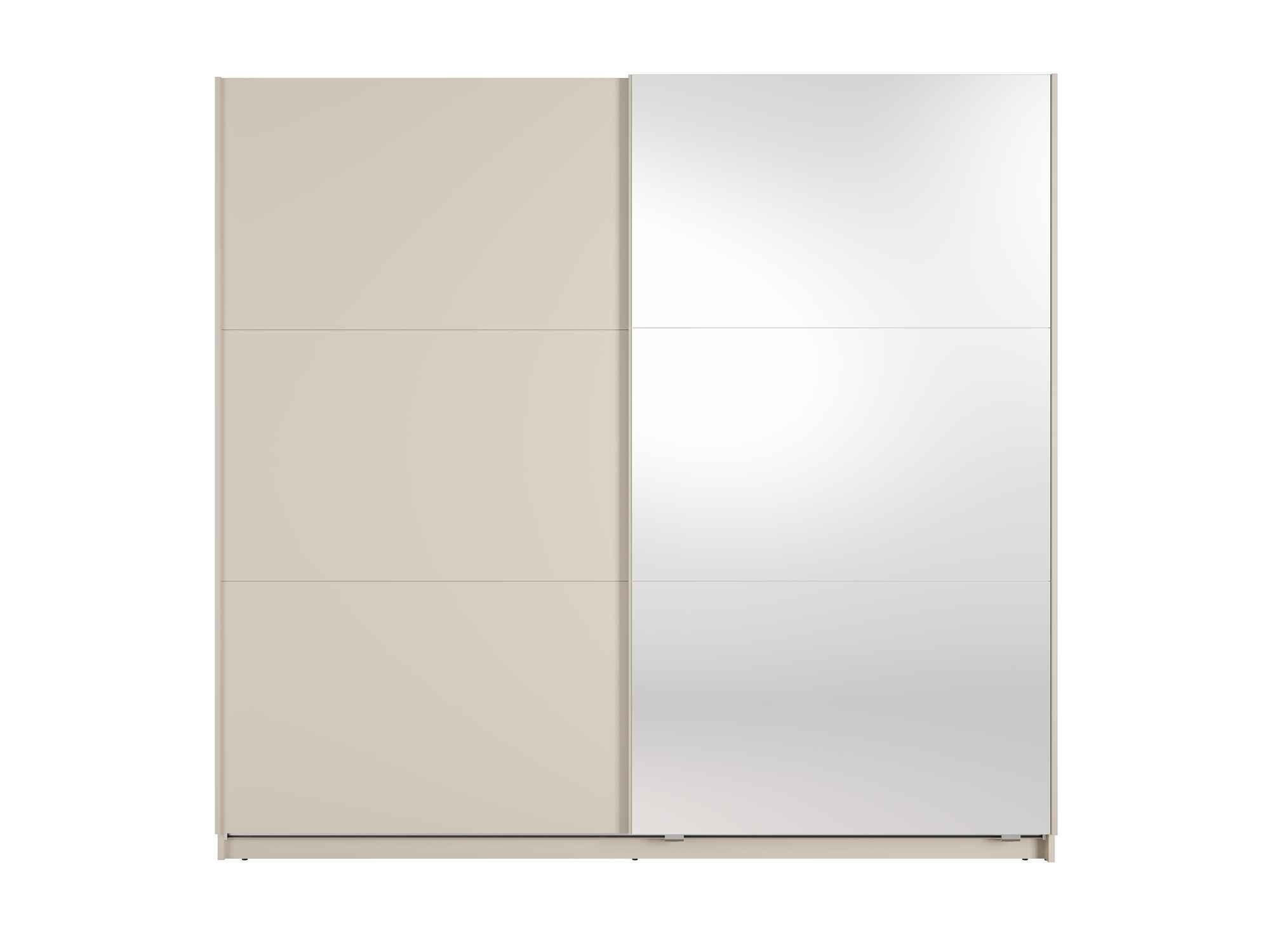 Masseno Schwebetürenschrank Beige 221x207x60 cm