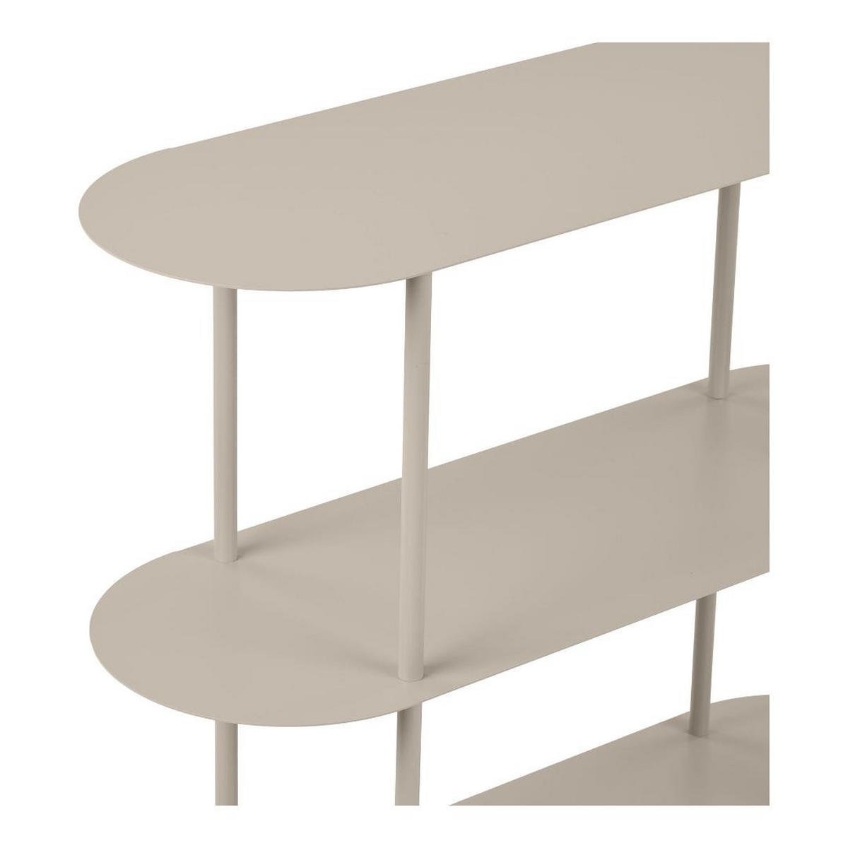 REGAL, Yrsa, Sandfarben, Metall, 90 x 31 x 81 cm - Sandfarben, Metall (90/81/31cm) - ebuy24