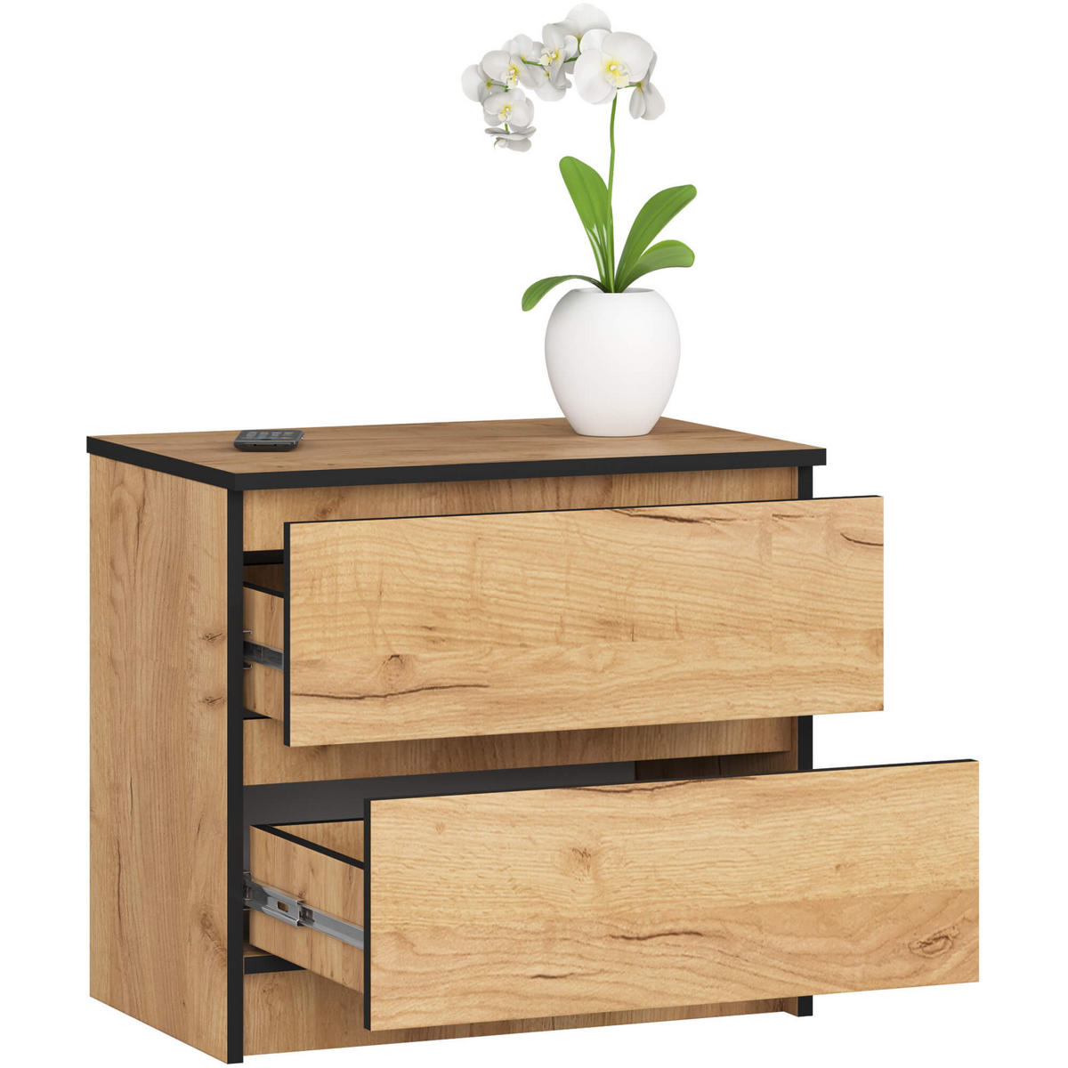 KOMMODE Eiche Craft 55/60/40 - Sonoma Eiche, Holzwerkstoff (60/55/40cm) - RAUMHIRSCH FURNITURE