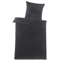 WINTER-BETTWÄSCHE 135x200 Teddy Fleece Warmer Plüsch Bettbezug Kuschelig - Anthrazit - Anthrazit, Textil (135/200cm) - Carpe Sonno