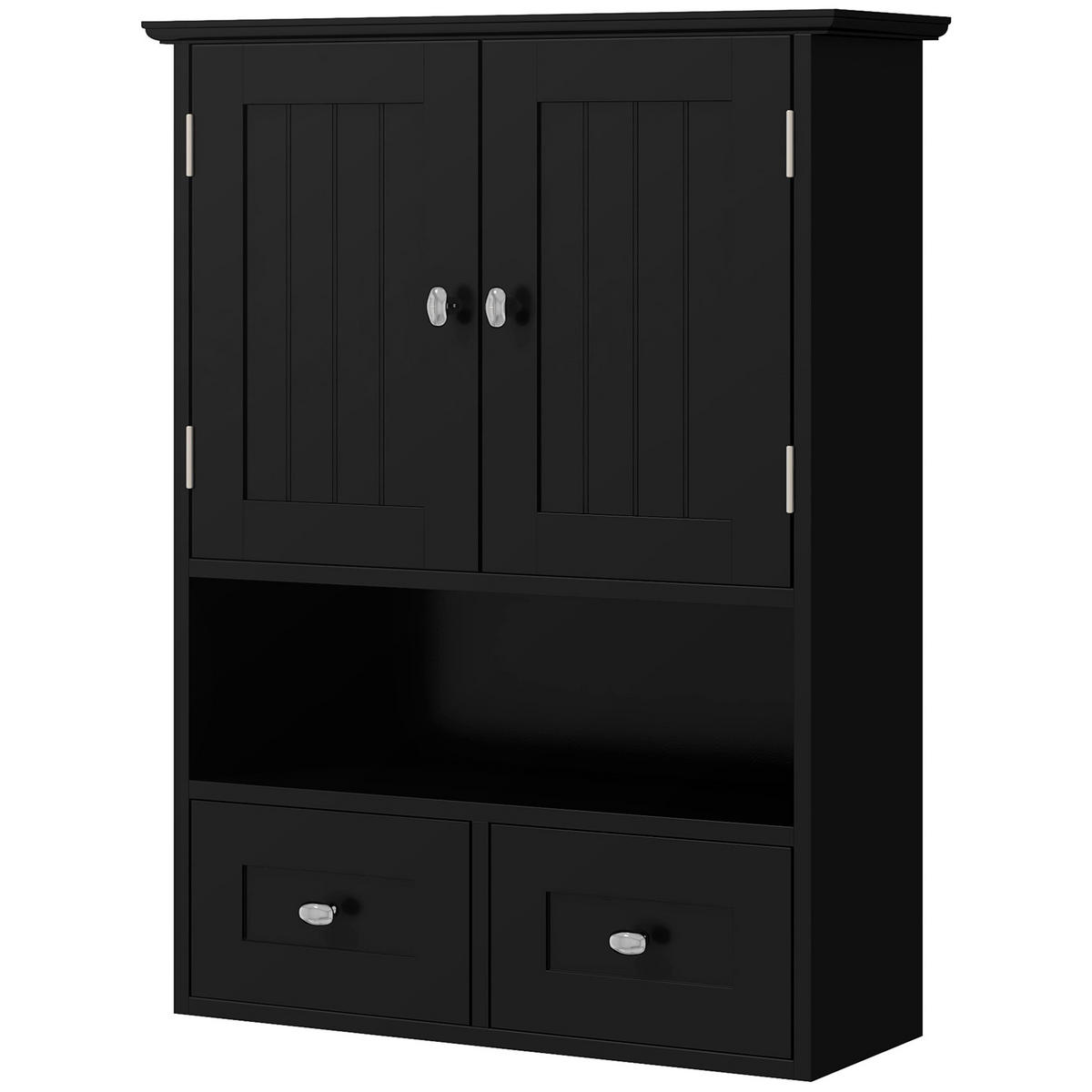 HÄNGESCHRANK Schwarz 1 Stück - Schwarz, Kunststoff (50.8/66/17.8cm) - GiPP