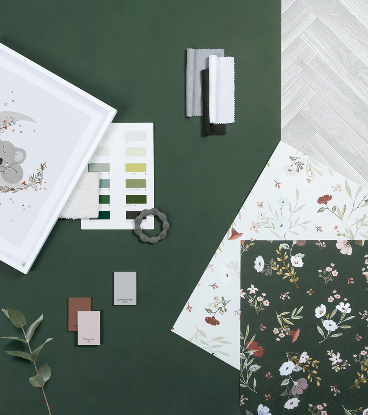 VLIESTAPETE Lilydale Blumen 50 cm x 10 m, dunkelgrün - Dunkelgrün/Grün, Papier (50/1000cm) - Lilipinso