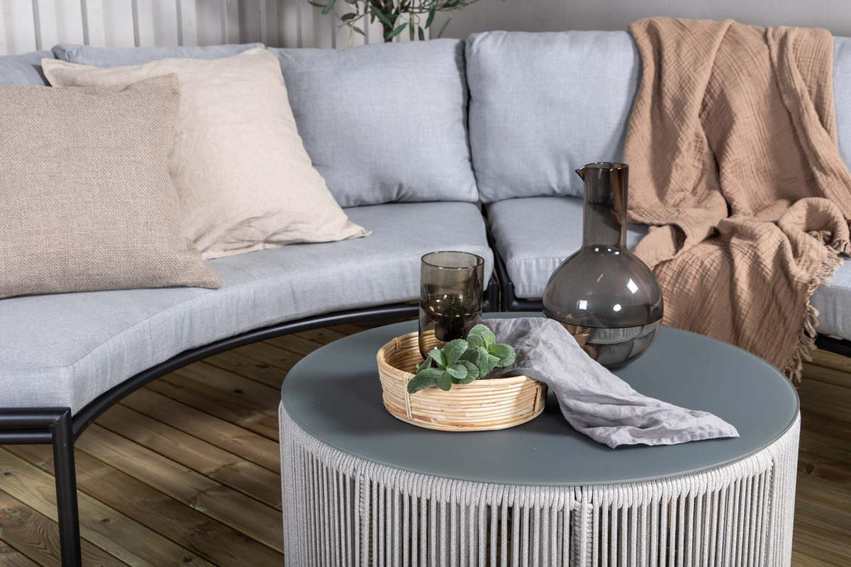 LOUNGE-SET grau - Grau, Holzwerkstoff - ebuy24