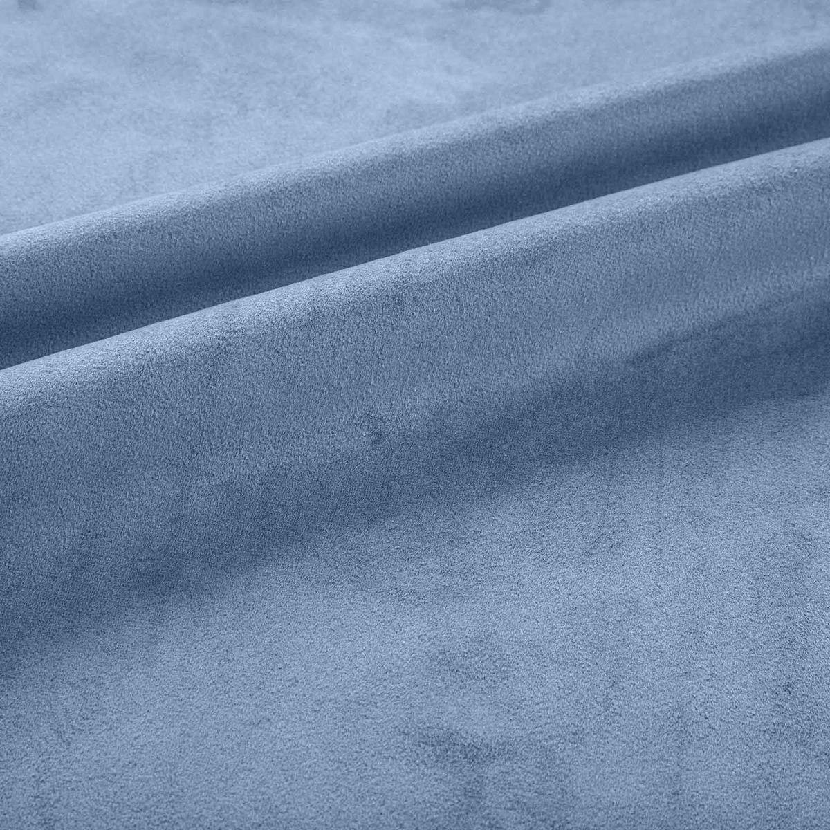 VERDUNKELUNGSVORHÄNGE Samt mit Thermo-Funktion, 117/182 cm - Blau, Textil (117/182cm) - Homescapes