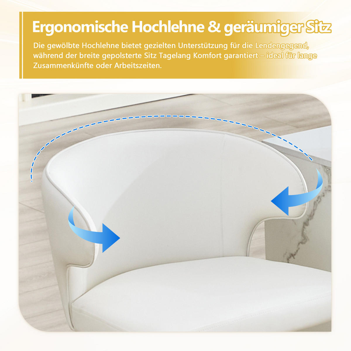 BARHOCKER DE-36724 2er-Set höhenverstellbar mit 360°-Drehung Weiß - Weiß, Metall (45/110/49.7cm) - ComfortXL