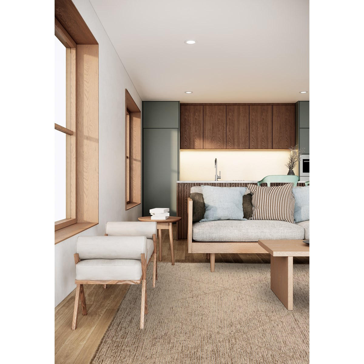 TEPPICH Moderner Natural für Wohn- und Schlafzimmer BLUEBERRY Braun 200 x 290 cm - Braun, Naturmaterialien (200/290cm) - Novatrend