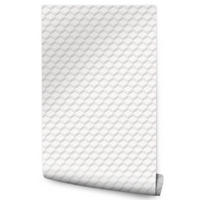 VLIESTAPETE Bausteine in 3D-Optik – Weiß, Grau – 50x1000 cm - Weiß/Grau, Papier (50/1000cm) - Muralo