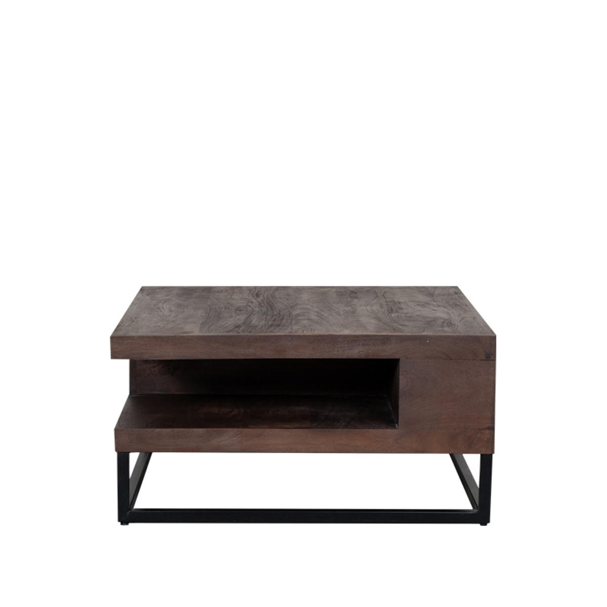 COUCHTISCH Cube Braun 80/80/40 cm - Braun, Holz (80/80/40cm) - LABEL51