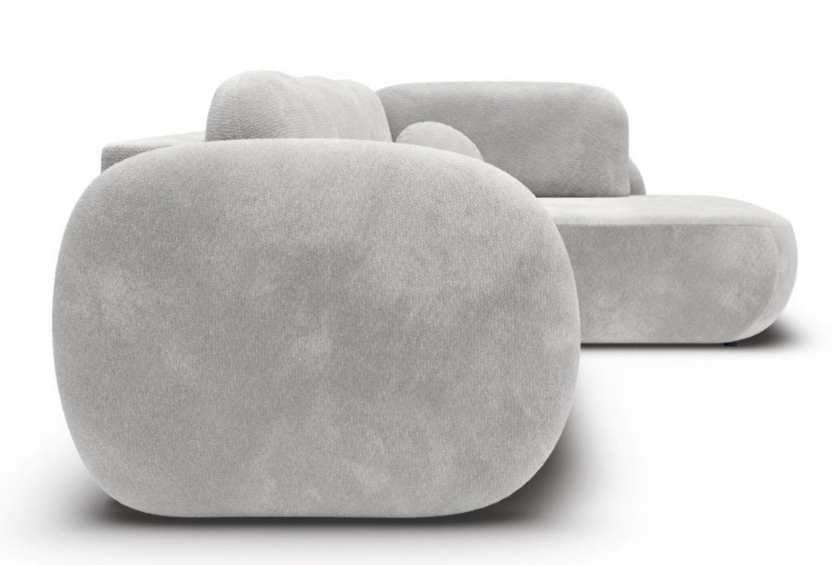 ECKSOFA Grau OLIVIO II Ausziehbar Rechts - Grau, Textil (190/289cm) - Sepro Meble
