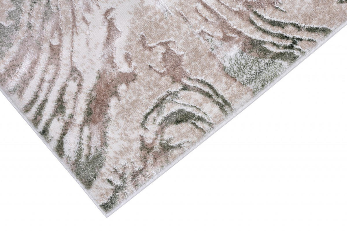 KOBEREC béžový krémový zelený - 80 x 150 cm - lesná zelená/béžová, textil (80/150cm) - Mazovia