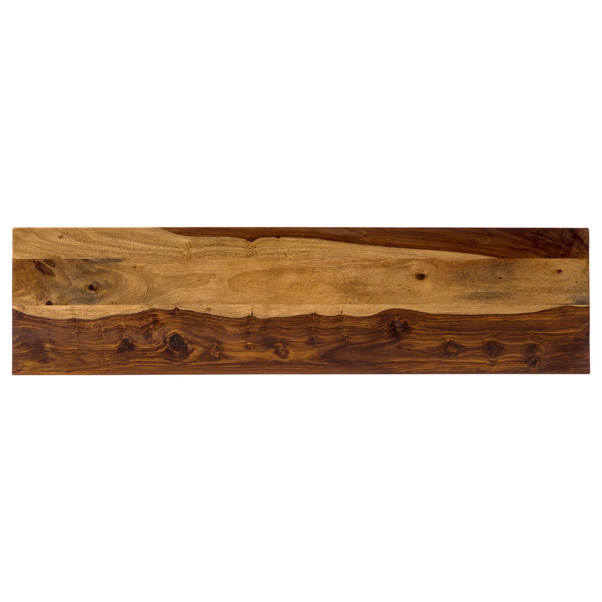 SITZBANK - Massivholz - Sheesham Honig Dunkel - Sheeshamfarben, Holz (140/45/35cm) - home24