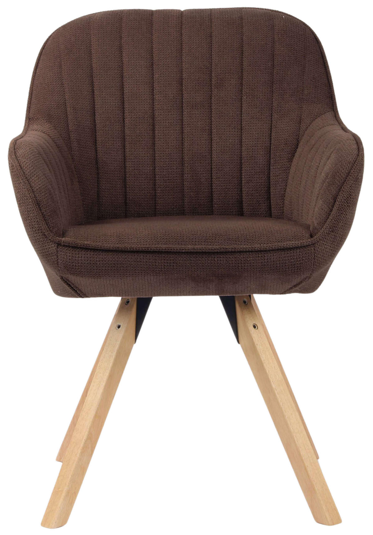 ESSZIMMERSTUHL Matera, drehbar - Braun/Naturfarben, Naturmaterialien/Textil (59/84/61cm) - Mr. Deko