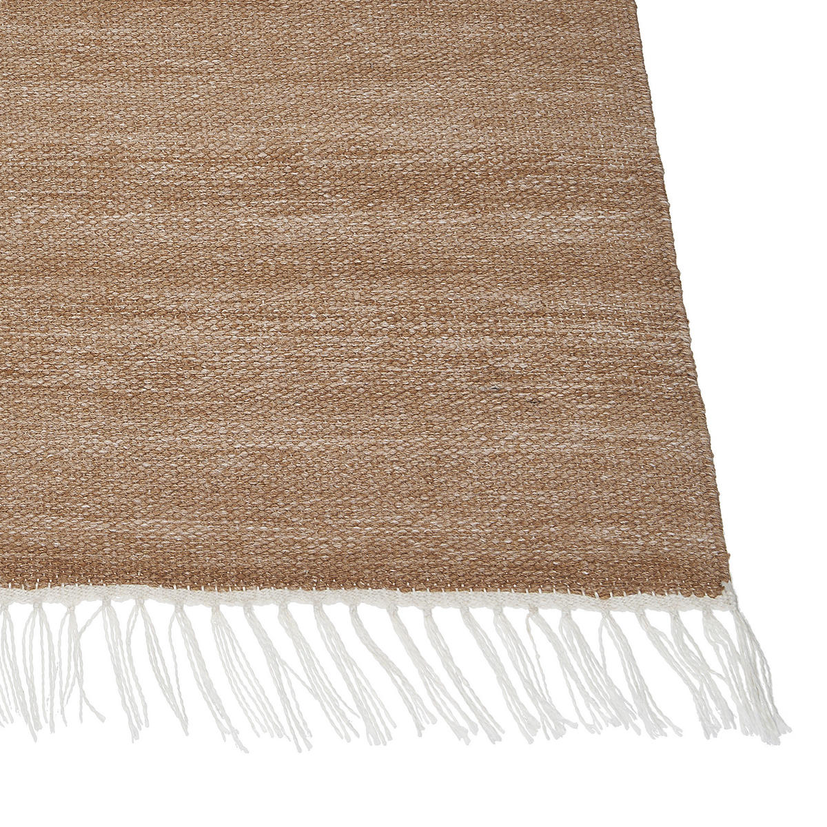 TEPPICH geflochten Malhia 230/160 cm - Beige, Kunststoff (160/230cm) - Beliani