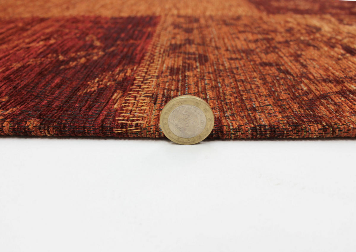 TEPPICH Jacquard-Vintage, elegant COQUET OPAL, Orange 155x230 cm - Orange, Textil (155/230cm) - KADIMA DESIGN