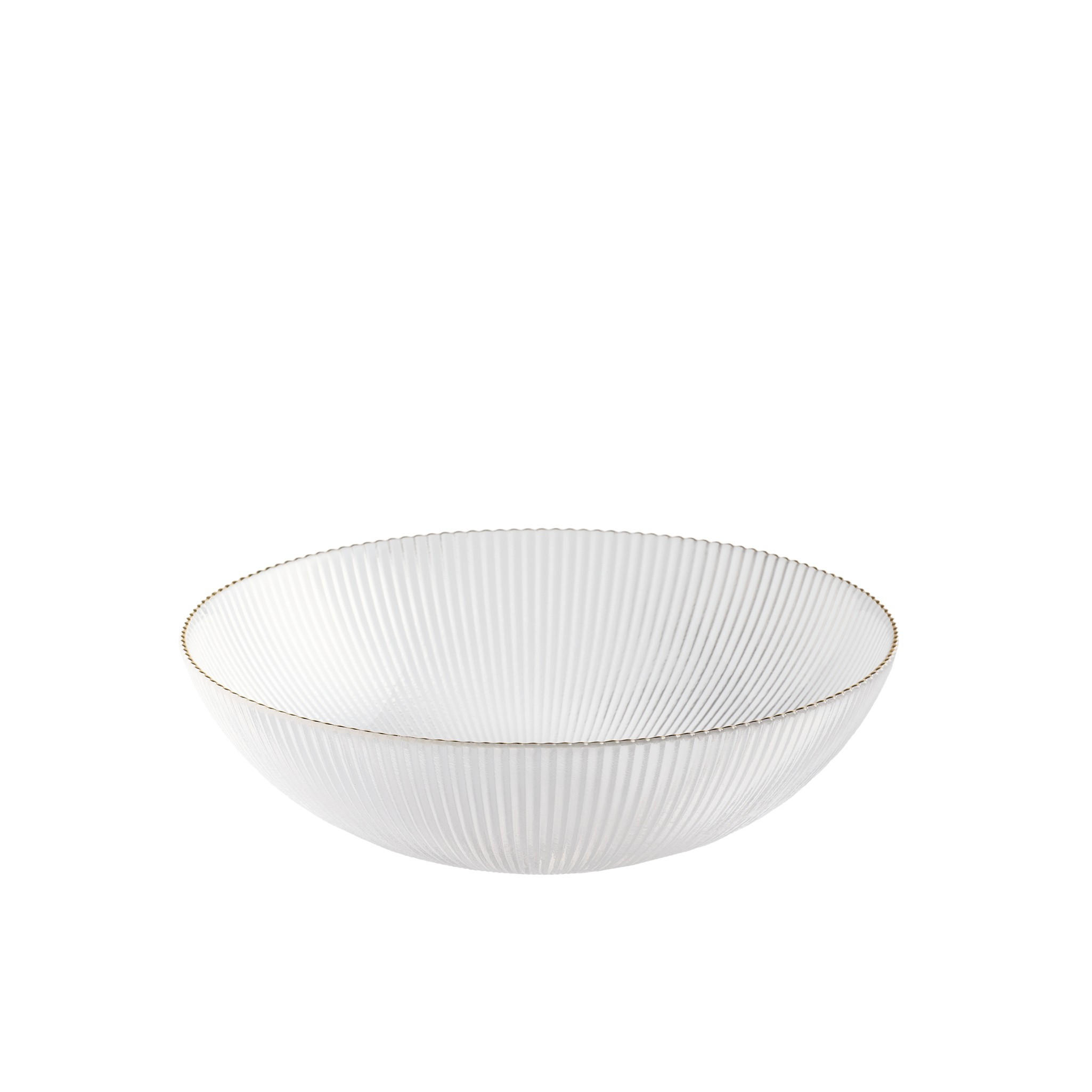 SERVIERSCHÜSSEL Riminis - Goldfarben/Weiß, Glas (25/7.5/25cm) - home&you