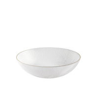 SERVIERSCHÜSSEL Riminis - Goldfarben/Weiß, Glas (25/7.5/25cm) - home&you