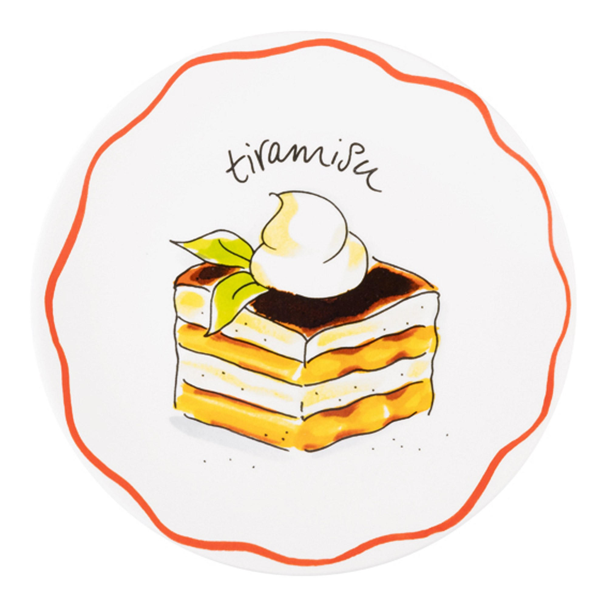 TELLER Tiramisu in Bunt - 18cm - Multicolor, Keramik (18/18/2cm) - Blond Amsterdam