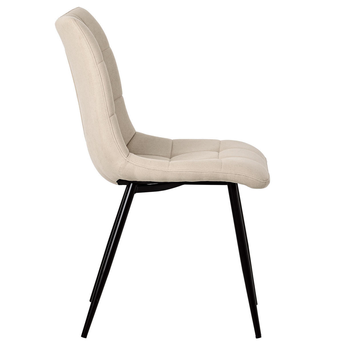 STUHL-SET 4 Stück Stoff-YZ6 - Beige, Textil (48/89/61cm) - HOMAVO