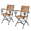 GARTENSTUHL (2er Set) Parklife - Schwarz, Holz (53/88/57cm) - Butlers