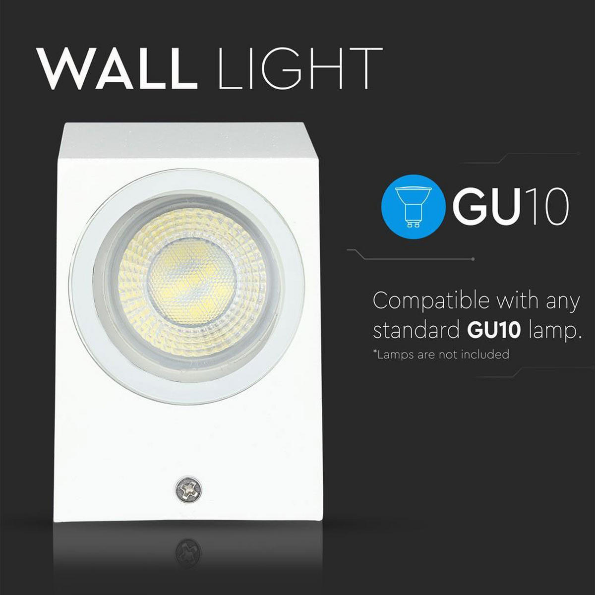 LED WANDLEUCHTE Aluminium Weiß - Weiß, Metall (9.2/6.8/8cm)
